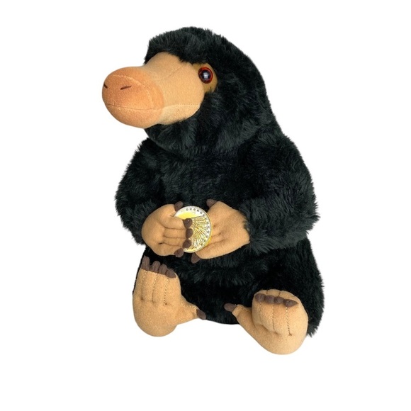 Fantastic Beasts Niffler Harry Potter Stuffed Animal Black Plush Warner Brothers - Picture 1 of 13